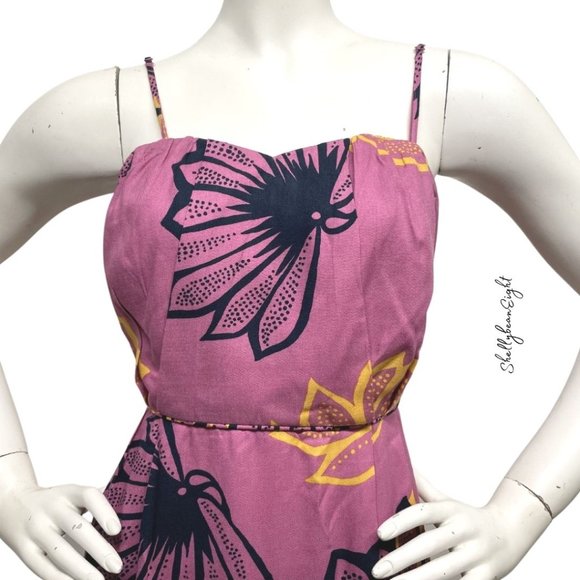 ANTHROPOLOGIE Agave Burst Pink Dress 10 8 NEW $188 - Picture 4 of 14